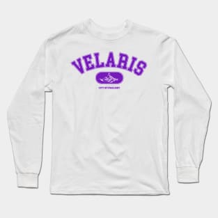 ACOTAR Velaris College Sweatshirt Logo Bright Purple Long Sleeve T-Shirt